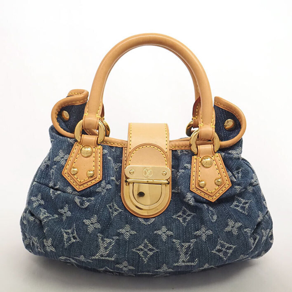 Louis Vuitton Pleaty Monogram Denim Handbag